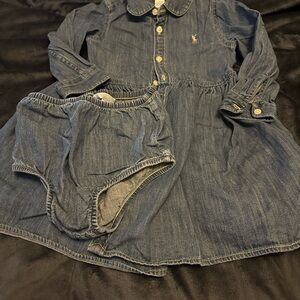Ralph Lauren Denim Dress and Bloomers Set - Bin 14